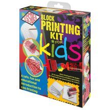   Művészlinókészlet gyerekeknek - ESSDEE Block Printing Kit for Kids - Nyomdakészítéshez