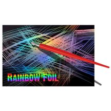   Karcfólia csomag, üres, szivárványos - ESSDEE 10 Rainbow Foil 305x229mm