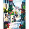 Számozott kifestő kasírozott vászonra 30x40 cm - Akrilfestékkel, ecsetekkel - Színes utca Számozott kifestő kasírozott vászonra 30x40 cm - Akrilfestékkel, ecsetekkel - Színes utca
