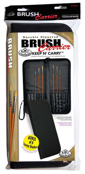 Mesh Paint Brushes Case Zippered Brush Holder,Black - MEEDEN ART