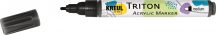   KREUL Triton Akril Filctoll közepes heggyel (2-4 mm) - Fekete