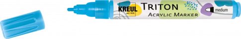 KREUL Triton Akril Filctoll közepes heggyel (2-4 mm) - Világoskék