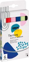   KREUL Triton Akril Marker készlet - Közepes (2-4 mm) 6 db-os készlet