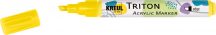   KREUL Triton Akril Filctoll Vágott heggyel (1-4 mm) - Világossárga