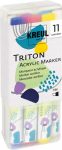KREUL Triton Akril Marker készlet - Vágott (1-4 mm) Powerpack KREUL Triton Akril Marker készlet - Vágott (1-4 mm) Powerpack