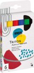 KREUL Triton Akril Marker készlet - Vágott (1-4 mm) 6 db-os készlet KREUL Triton Akril Marker készlet - Vágott (1-4 mm) 6 db-os készlet