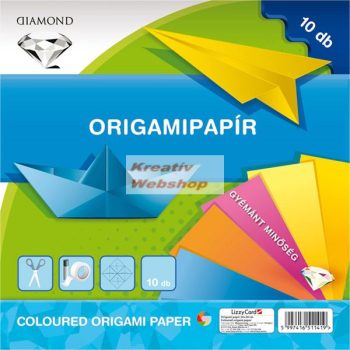 Kreatív hobby - Origami papír - Színes egyszerű készlet 20x20cm