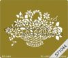 Embossing sablon - Virágkosár Embossing sablon - Virágkosár