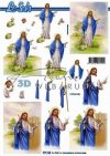 Jézus galambokkal, Fázisos 3D Jézus galambokkal, Fázisos 3D