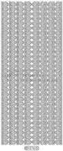 Sor csipke minta 10mm, 1276 - Peel-Off, ezüst