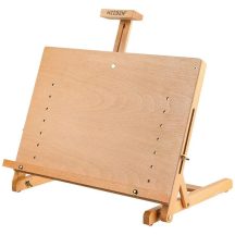   Festőállvány bükkfából - Nagy "H" keretes állítható asztali - MEEDEN Large H-Frame Adjustable Tabletop Easel