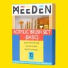 Ecsetkészlet - MEEDEN Art Gold Taklon Akrilfestő Ecsetszett - 10 db-os Ecsetkészlet - MEEDEN Art Gold Taklon Akrilfestő Ecsetszett - 10 db-os