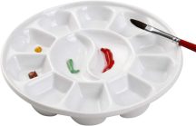   M-ART Professzionális porcelán festőpaletta és színkeverő, kör alakú