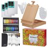 Akrilfesték készlet festőállvánnyal - Meeden Acrylic Painting Set with Wooden Sketch Easel Box