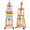 Festőállvány, műtermi, összecsukható, gurítható - MEEDEN Versatile H-Frame Studio Easel Natural