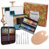 Olajfestő készlet asztali festőállvánnyal - MEEDEN Oil Painting Set with Solid Beech Wood Table Easel Olajfestő készlet asztali festőállvánnyal - MEEDEN Oil Painting Set with Solid Beech Wood Table Easel
