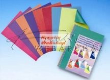 Kartonpapír - Különböző színű oldalú kartonpapír csomag, élénk színek