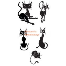 Fekete falmatrica - Kihívó macskák