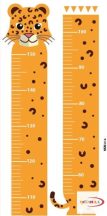Magasságmérő falmatrica - Leopárdos magasságmérő kicsiknek