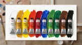   Olajfesték készlet - Rósa Gallery - 12 x 45 ml tubusos - Doboz nélkül