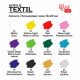 Textilfesték készlet - Rósa Talent HEART - 12 x 20 ml tégelyes - kartondobozban