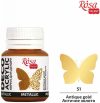 Metálszínű akrilfesték - Rósa Talent 20 ml tégelyes - Antikarany Metálszínű akrilfesték - Rósa Talent 20 ml tégelyes - Antikarany