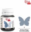 Metálszínű akrilfesték - Rósa Talent 20 ml tégelyes - Antikezüst Metálszínű akrilfesték - Rósa Talent 20 ml tégelyes - Antikezüst
