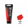 Akrilfesték textilhez, Red , 60ml, ROSA Talent (406)