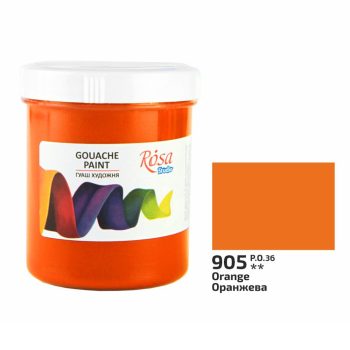 Rósa Gouache Studio színenként - 100 ml tégelyes - Narancs - 905