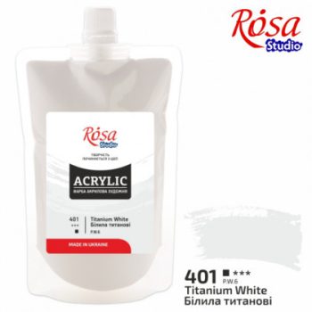 Rósa Studio Művész Akrilfesték, utántöltős, 200 ml - Cölinkék
