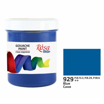 Rósa Gouache Studio színenként - 200 ml Utántöltő - Kék - 929