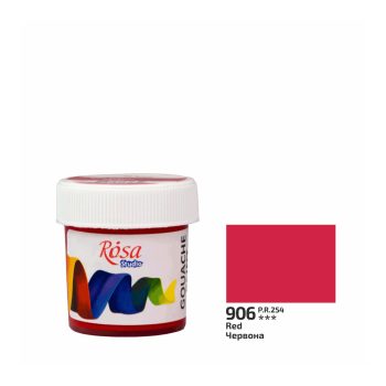 Rósa Gouache Studio színenként - 20 ml tégelyes - Vörös - 906