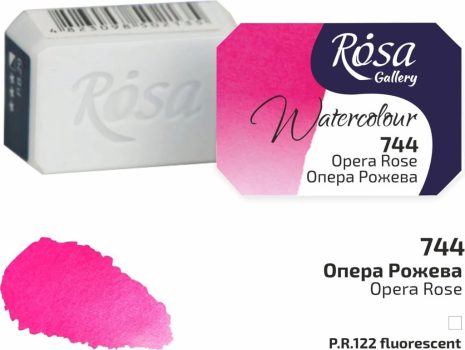 Rósa Gallery akvarell festék - egész szilke 2,5 ml - Opera rózsaszín 744