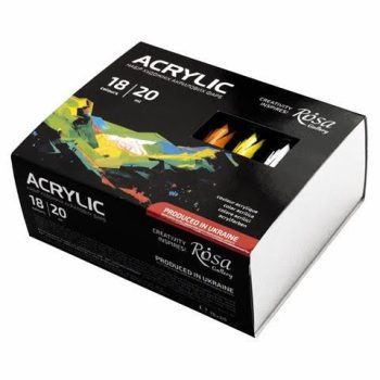 Akrilfesték készlet - Rósa Gallery - 18 x 20 ml tubusos - Bliszter Akrilfesték készlet - Rósa Gallery - 18 x 20 ml tubusos - Bliszter