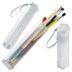   Ecsettartó henger, csavaros, teleszkópos, áttetsző műanyag - 25 - 50 cm