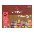 Mi-Teintes Touch CANSON, színes pasztelltömb, ( ragasztott) 350gr 12 ív, 4 színű