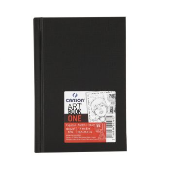 CANSON ArtBooks: "ONE", skickönyv, finom szemcsés papír 100gr 98 ív 10,2 x 15,2