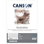 CANSON Illustration Lavis Technique extra fehér, extra síma rajztömb A4