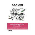 CANSON Graduate Manga marker vázlattömb, ragasztott 70gr 50 ív A3