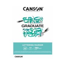   CANSON Graduate Lettering Marker (Kézi Betűrajzolás), ragasztott tömb, 180 gr 20 lap A3