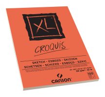 CANSON XL CROQUIS skicctömb ragasztott, mikroperforált 90g/m2 100 ív A3