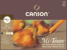 Mi-Teintes CANSON,  színes pasztelltömb, ( ragasztott) 160gr 30 ív szort. 24 x 32