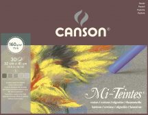   Mi-Teintes CANSON, savmentes színes pasztelltömb, (rövid oldalán ragasztott) 160g/m2 30 ív szort. 32 x 41 - Megszűnt