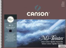 Mi-Teintes CANSON, savmentes színes pasztelltömb 160g/m2 16 ív fekete 24 x 32
