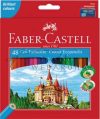 Színes ceruza készlet, Faber-Castell, 48 színű színesceruza készlet