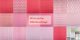 Origami papír - LOVE - 60 lapos, piros mintás hajtogató készlet 20x20 cm