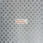   Ezüst színű csillagos dombornyomásos alufólia tekercs, 10mx50cm
