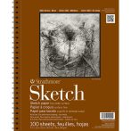   Vázlattömb - Strathmore 400 Sketching Pad - Fehér, 89 gr, 100 lapos A5, spirálkötéses