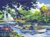 Kifestő készlet számokkal, ecsettel, felnőtteknek - 30x40 cm - Csónakázás Kifestő készlet számokkal, ecsettel, felnőtteknek - 30x40 cm - Csónakázás