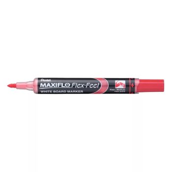 Pentel Maxiflo Flex Feel hajlékonyhegyű táblamarker 1-5 mm, piros 